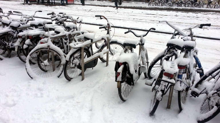 Snow-covered Bikes 2